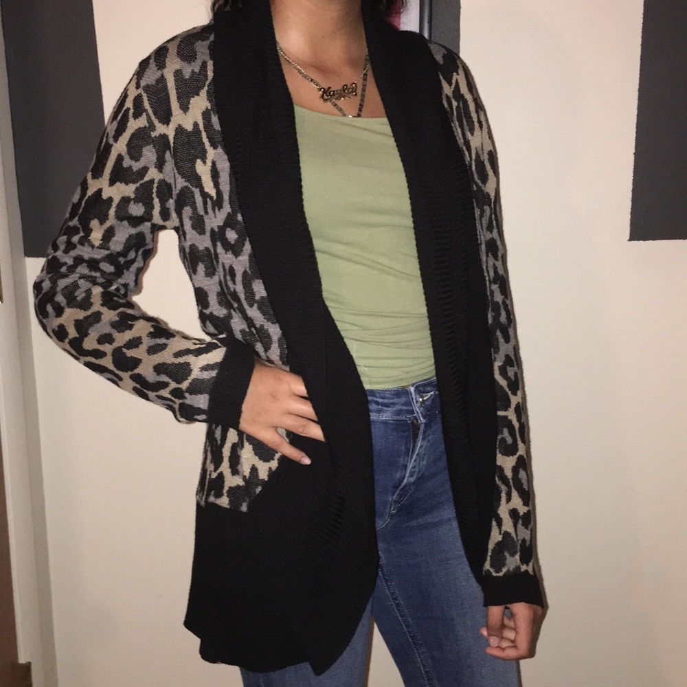Cheetah Print Cardigan
